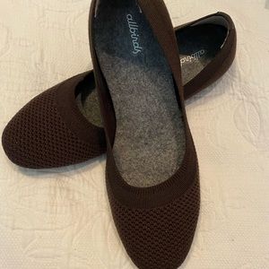 EUC Size 10 Brown Allbirds Ballet Flats